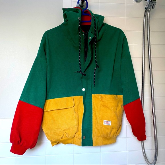 ZAFUL colorblock corduroy vest - Picture 1 of 3